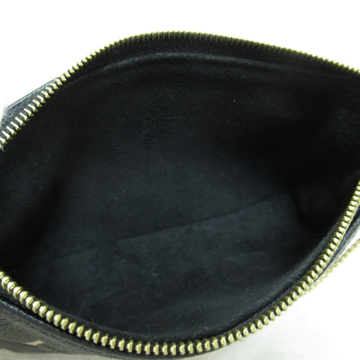 LOUIS VUITTON Mini Pochette Accessoires Black Monogram empreinte leather M80732