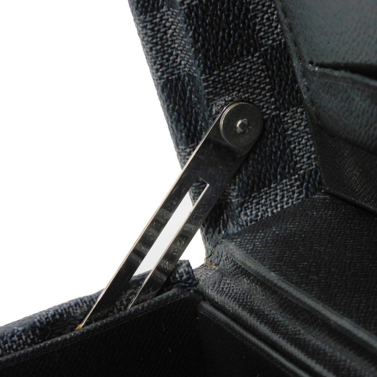 LOUIS VUITTON Trunk President Logo Black Attache Case Damier Graphite Noir N48190 Men's Bag