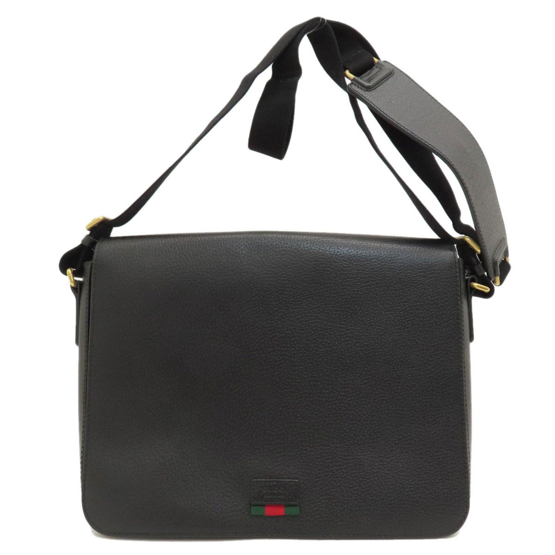 Gucci Black Leather Shoulder Bag ()