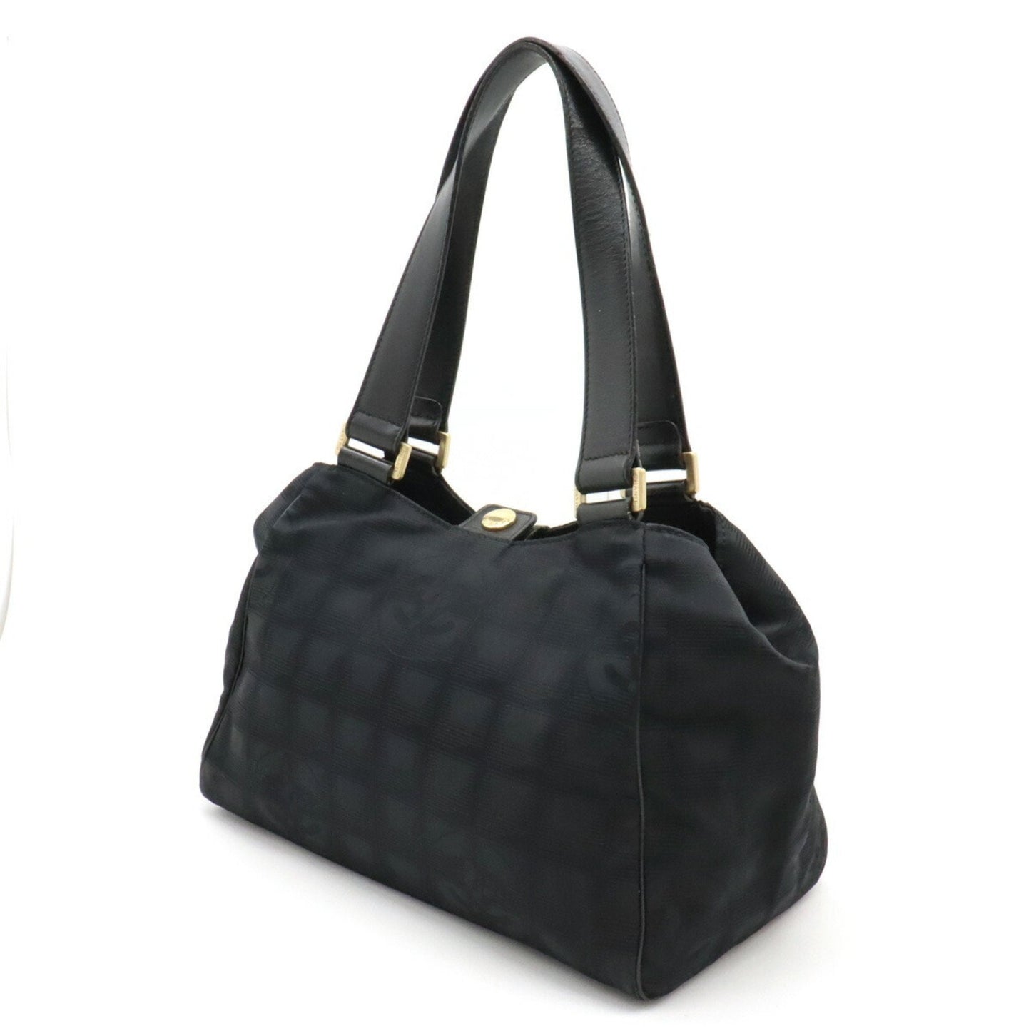 CHANEL New Travel Line Tote Bag Handbag Shoulder Black A20518