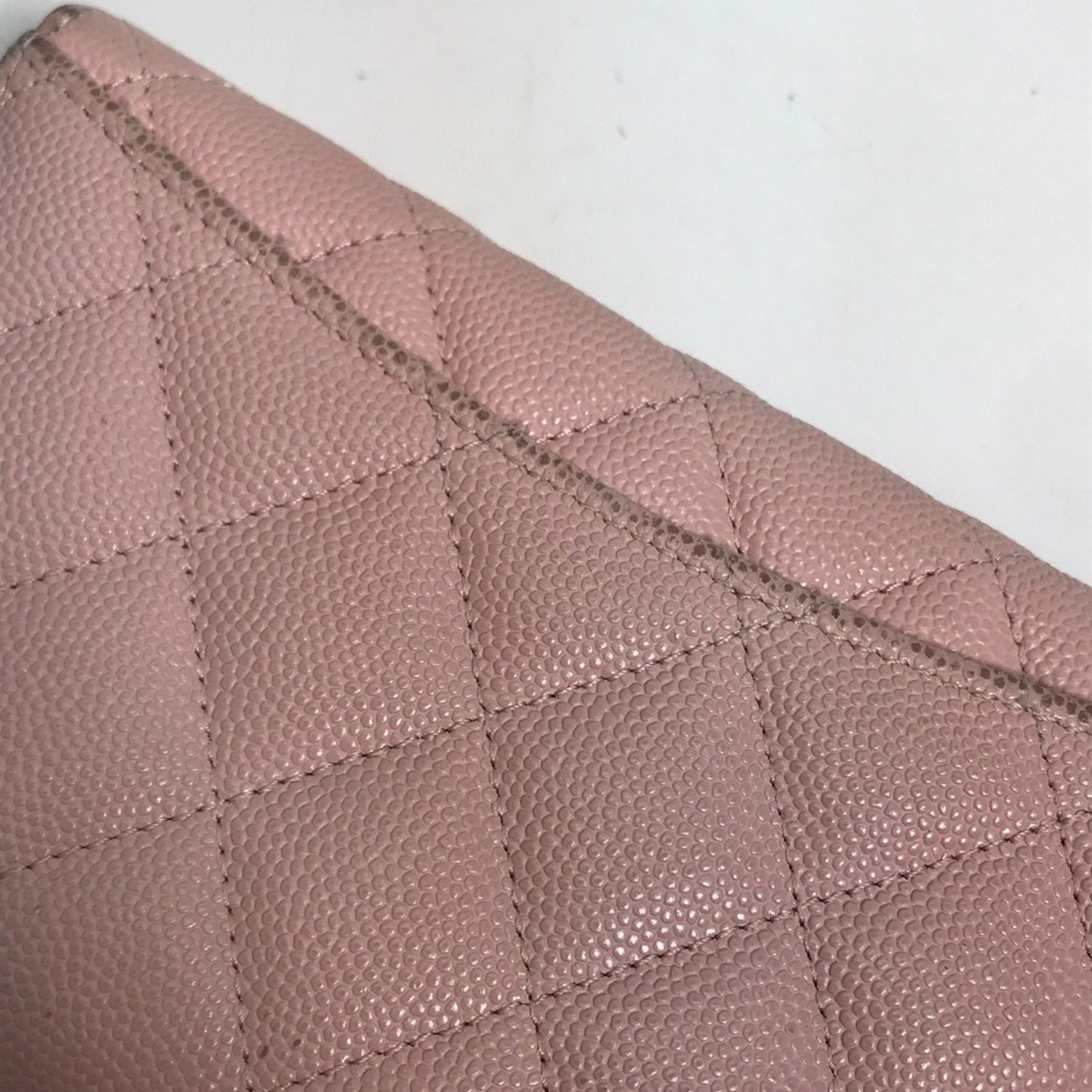 Chanel AP0232 Quilted flap wallet Trifold wallet Baby pink pink