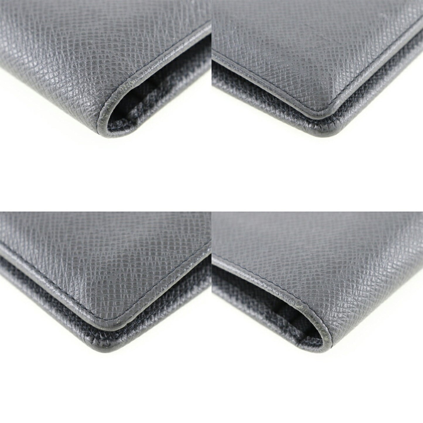 LOUIS VUITTON Portefeuille Braza Long Wallet M32572 Taiga Ardoise France Year 2011 Black SP0141 Open Portefeiulle braza Men's
