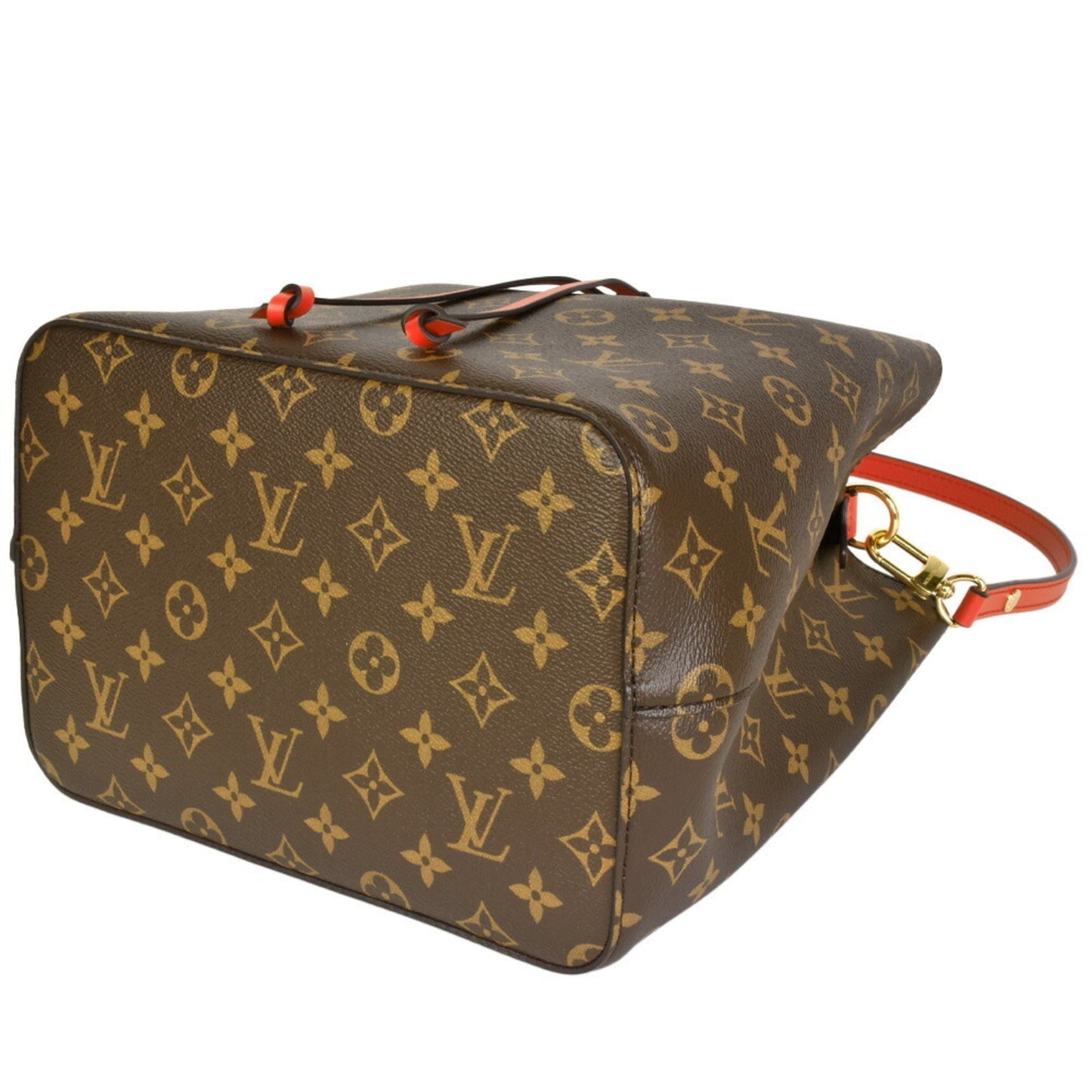 LOUIS VUITTON Neonoe Strap Shoulder Bag Monogram Canvas Coquelicot M44021
