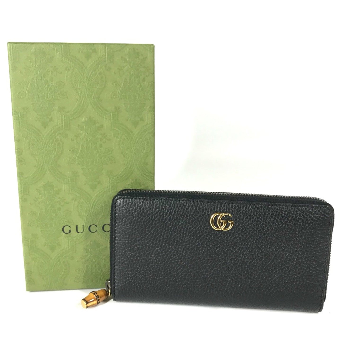 Gucci Navy Leather Long Wallet (Bi-Fold)