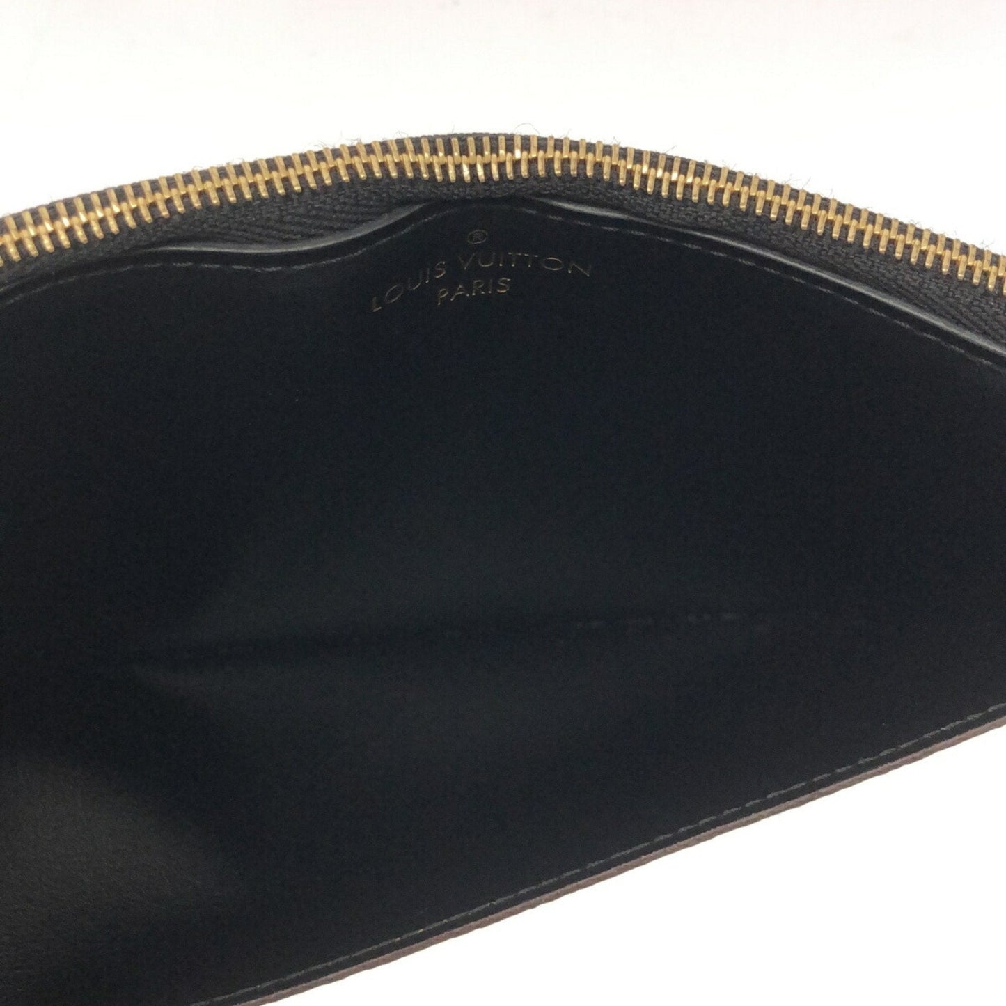 LOUIS VUITTON Perth Monogram Reverse M80390 Bag-in-bag Wallet Long Leather Canvas Black Brown