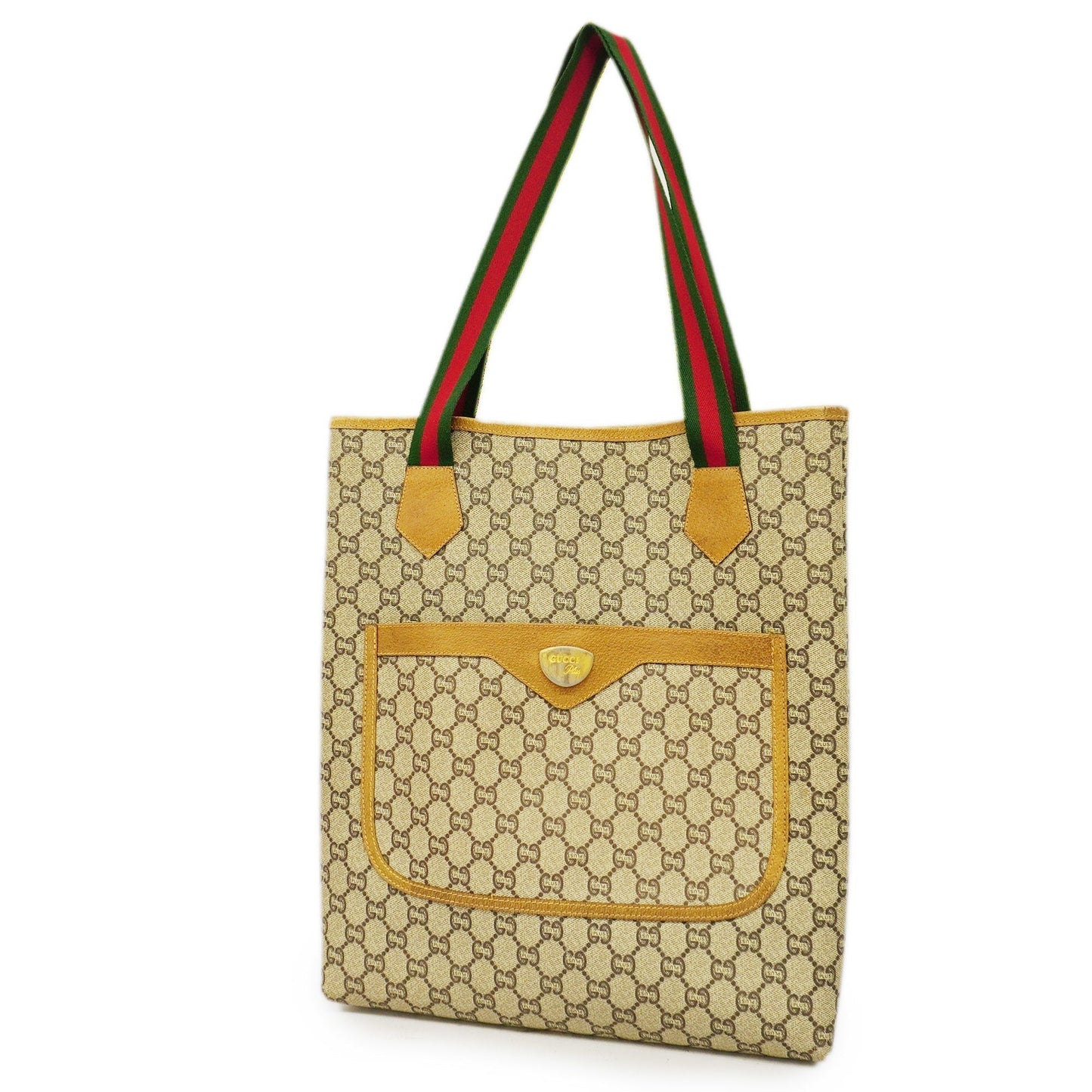 GUCCI  Plus Women's PVC,Leather Tote Bag Beige