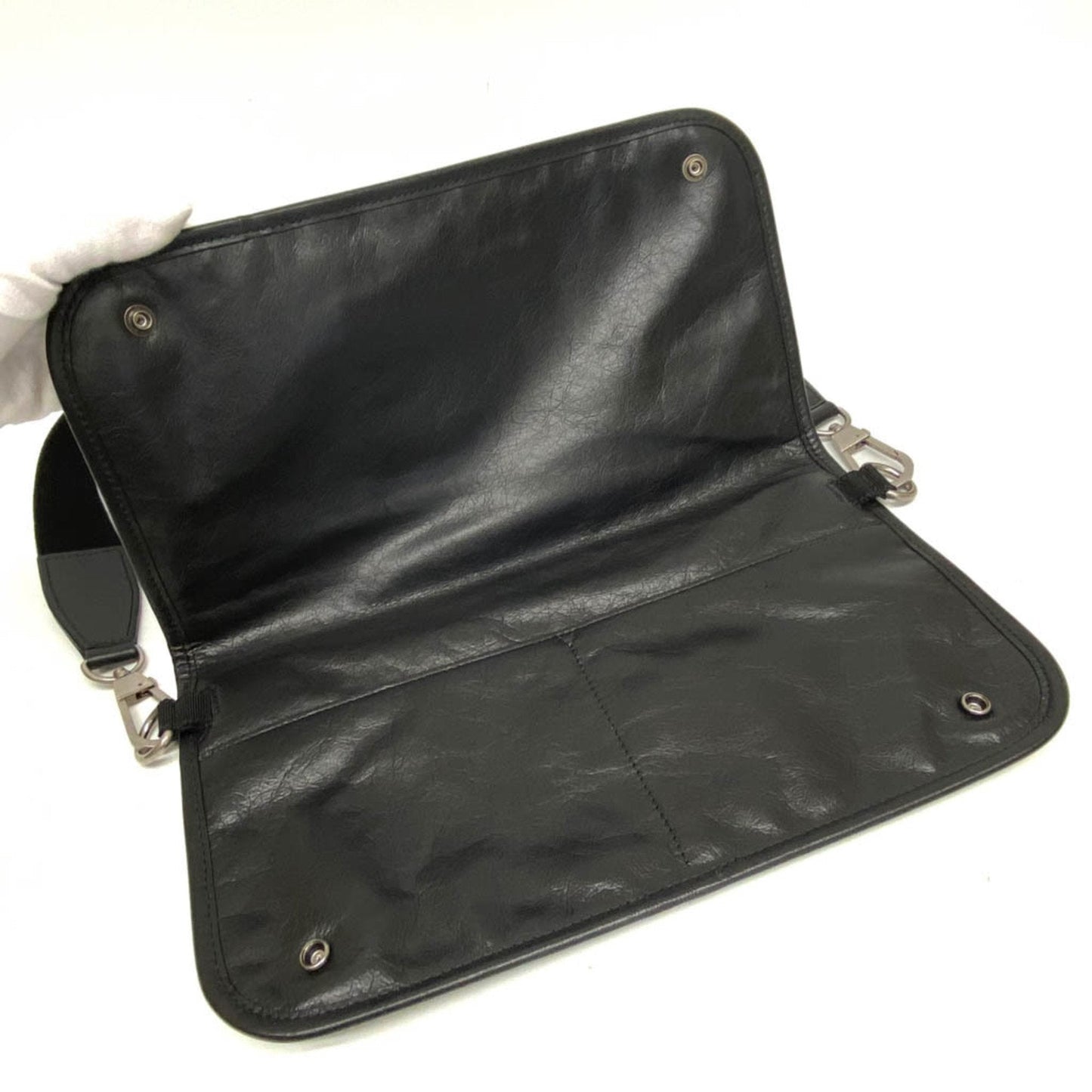 Gucci Black Leather Shoulder Bag