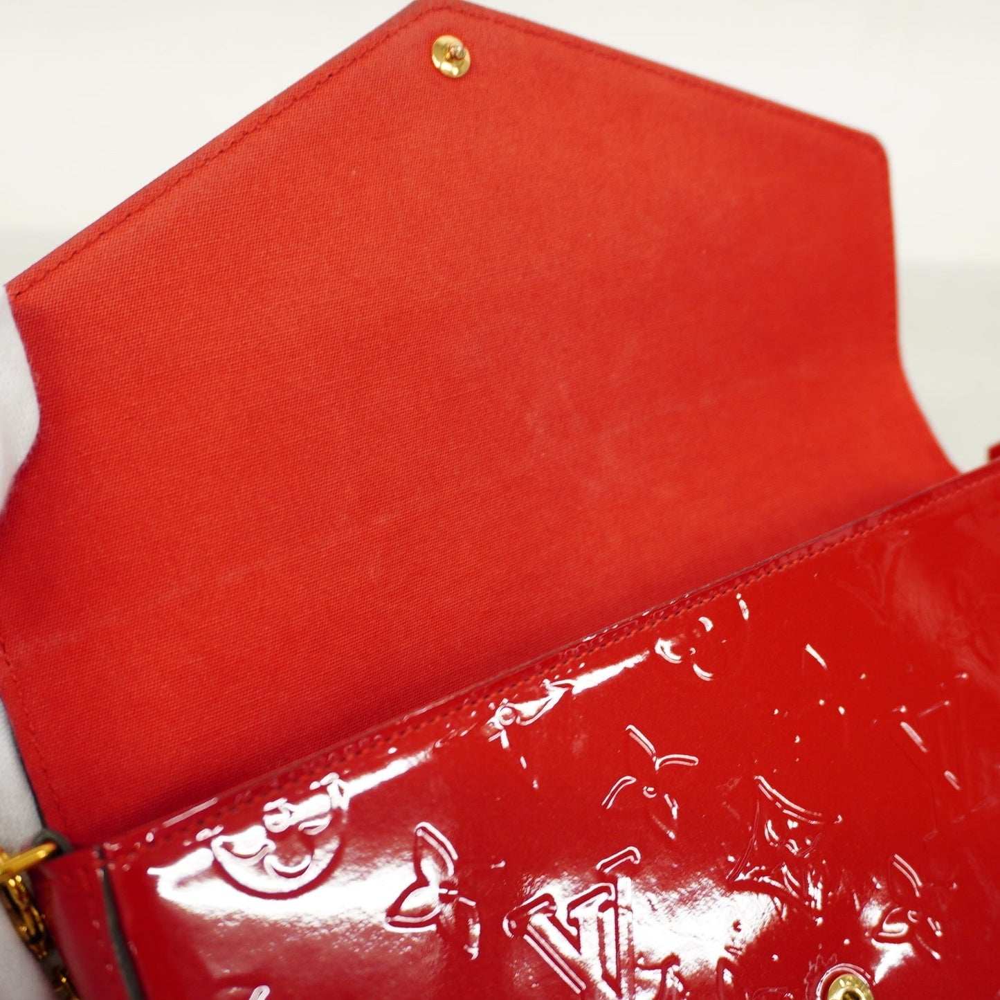 LOUIS VUITTONAuth  Monogram Vernis Chain Wallet Pochette Felice M61293 Women's