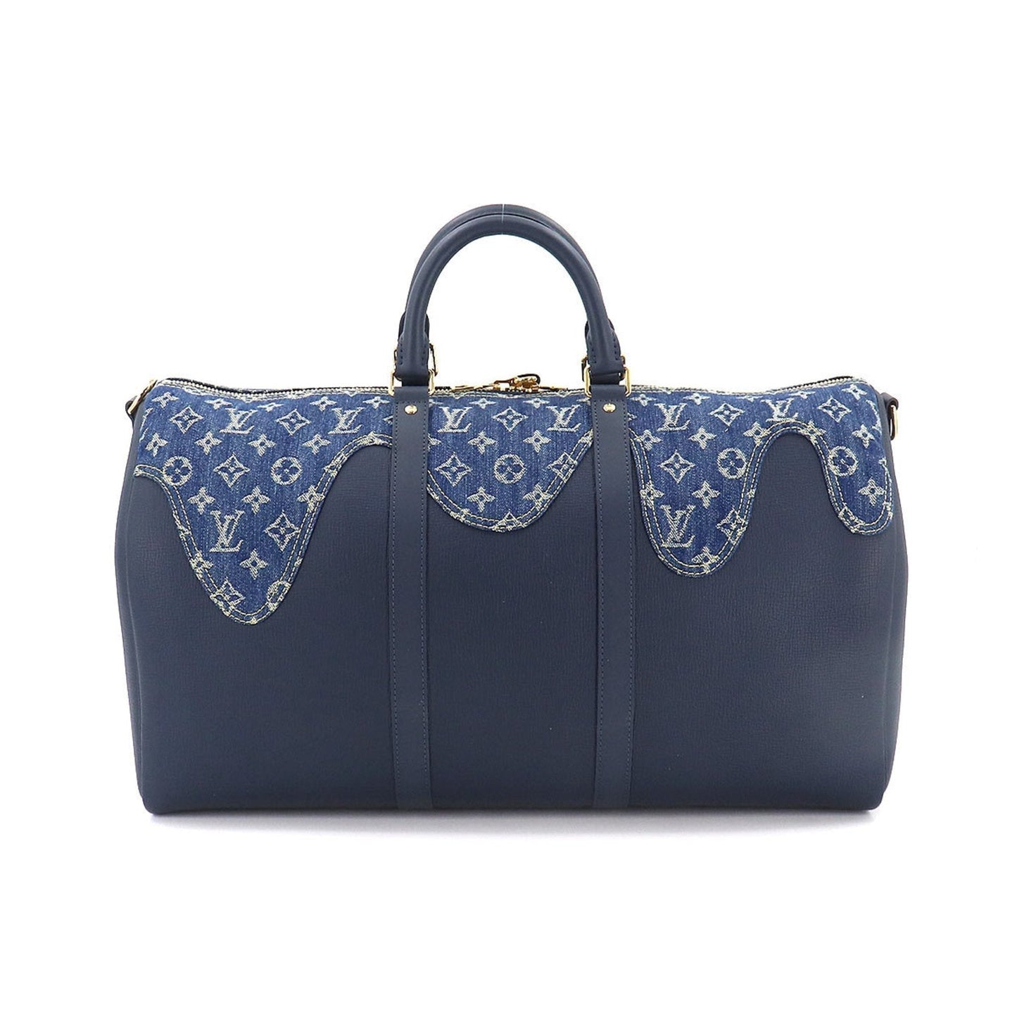 Louis Vuitton Monogram Denim Keepall Bandouliere 50 2way Boston Shoulder Bag NIGO M45975 RFID