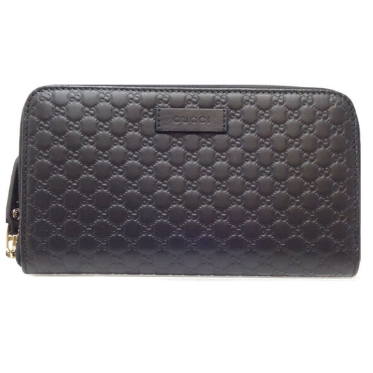Gucci Black Leather Long Wallet (Bi-Fold) ()