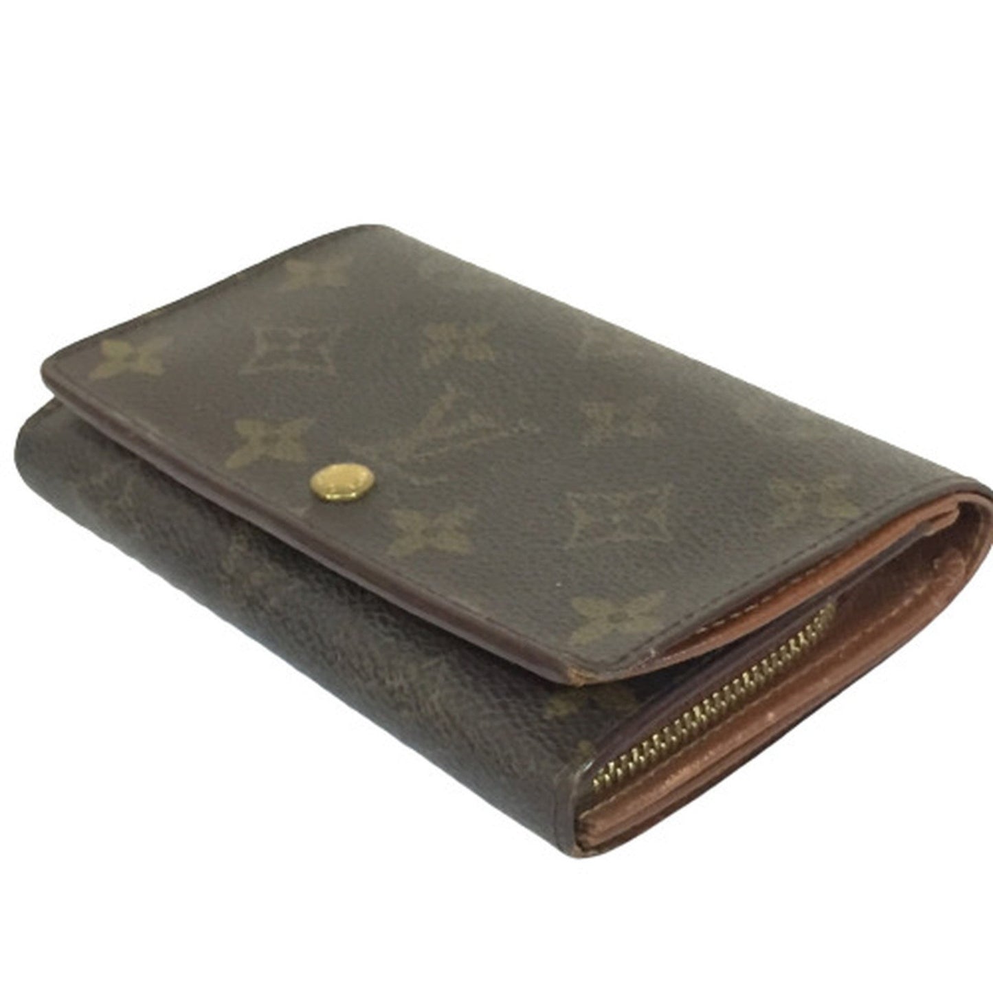LOUIS VUITTON Portomone Vietresor Monogram M61730 LV Wallet Bifold L-shaped Zipper Women's