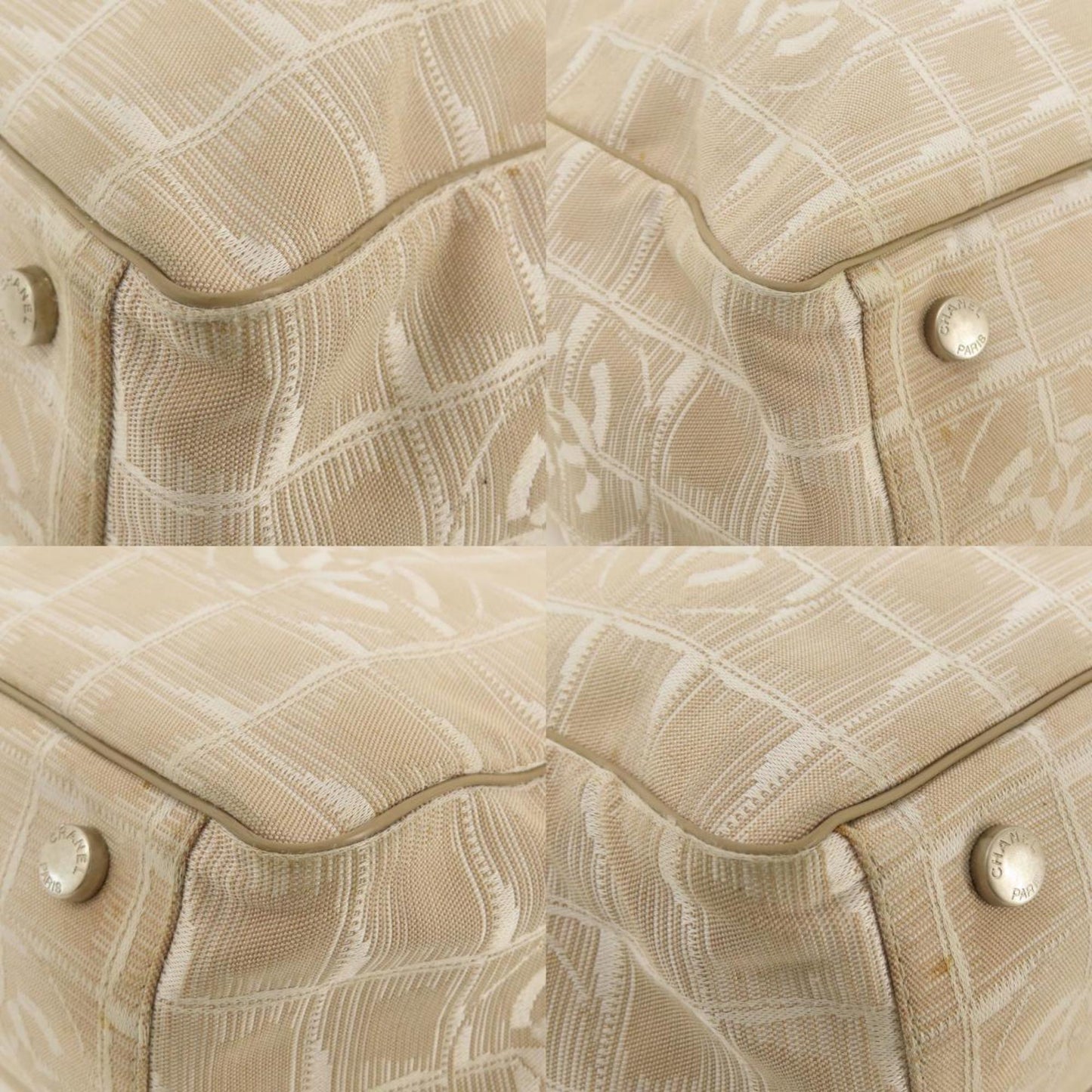 Chanel New Travel Line GM Tote Bag Nylon Jacquard Women's