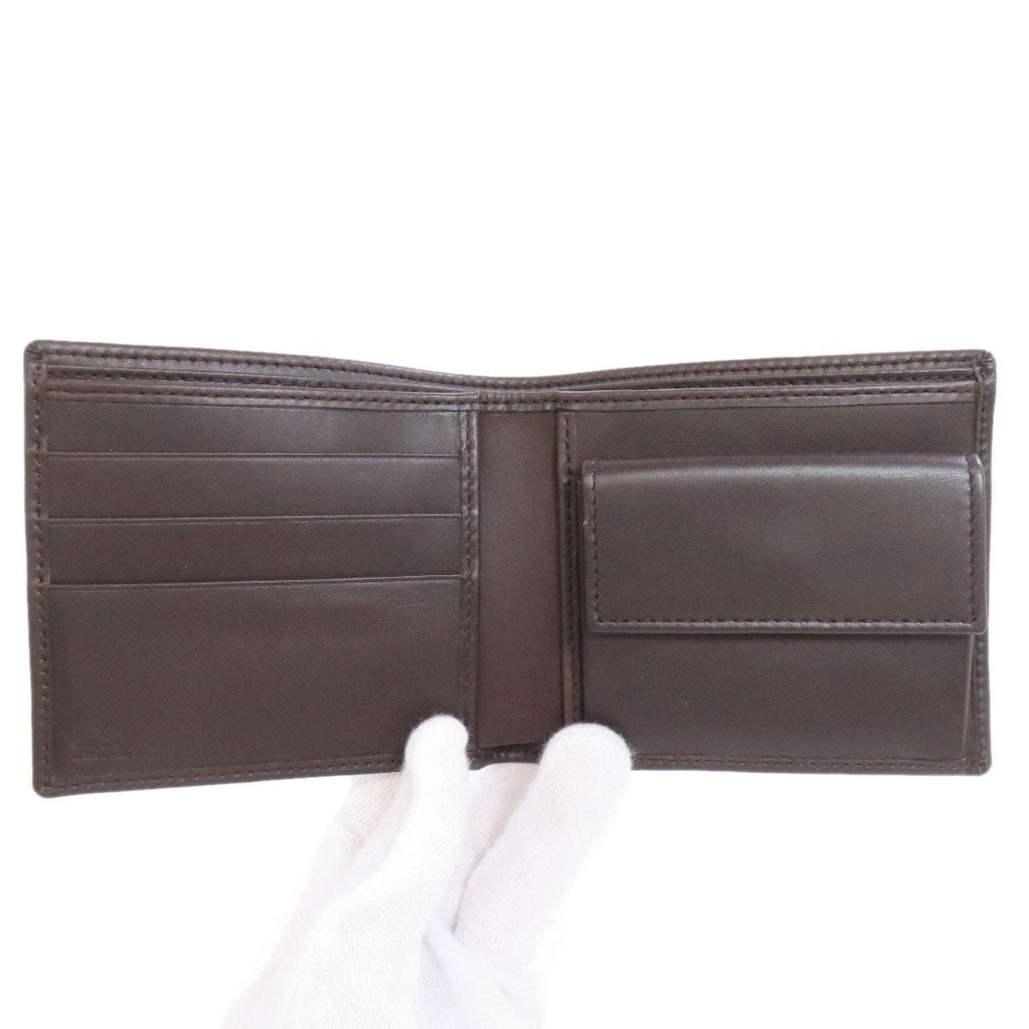 Gucci Dark Brown Leather Wallet (Bi-Fold)