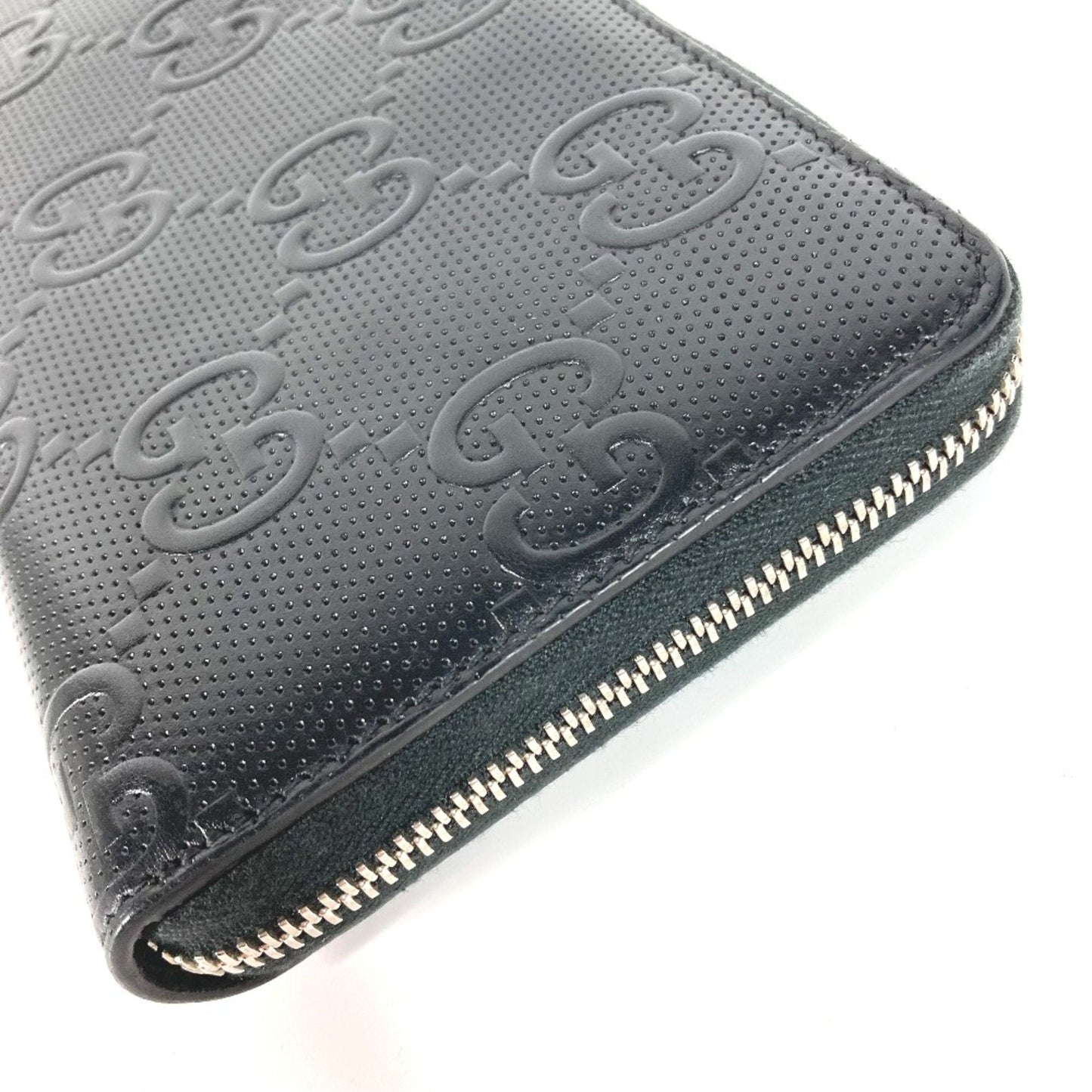 Gucci Black Leather Long Wallet (Bi-Fold)