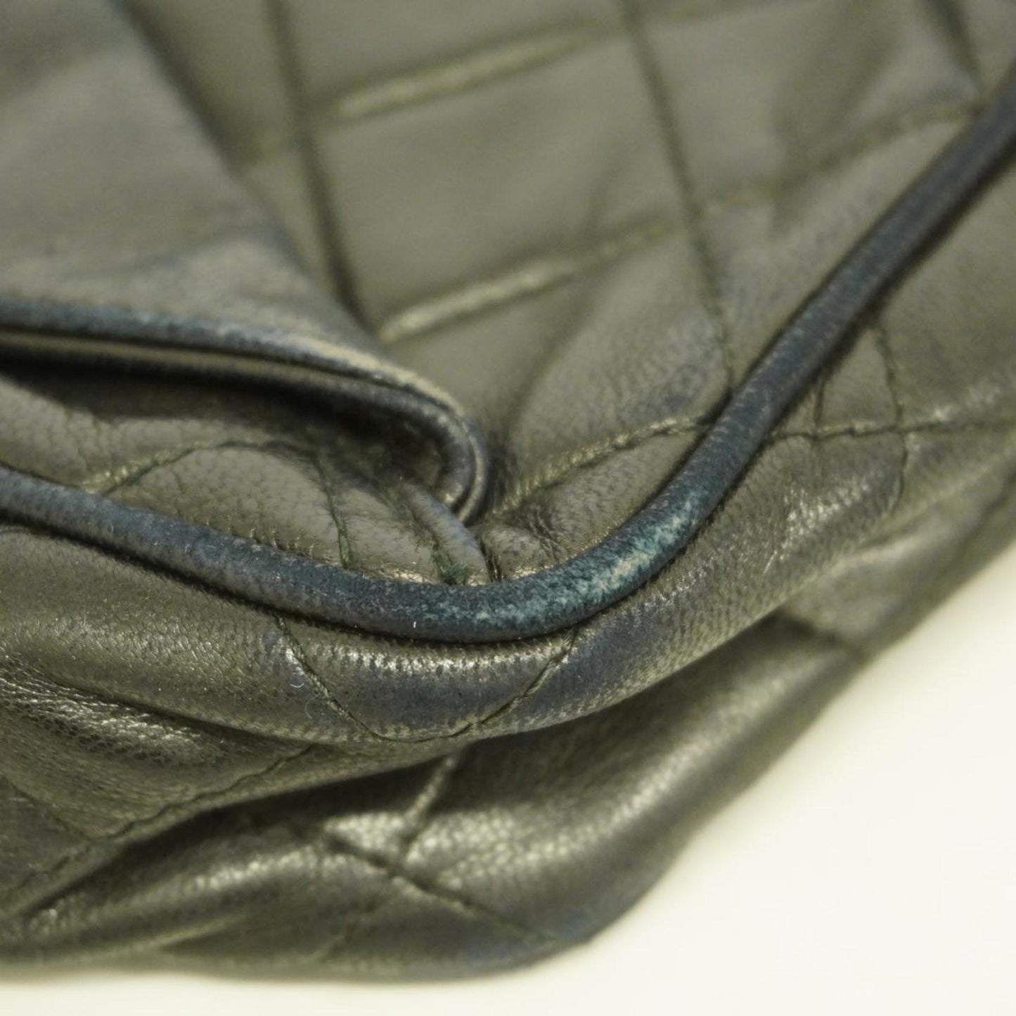 Chanel Shoulder Bag with Matelasse Bag, Lambskin, Black, Women's