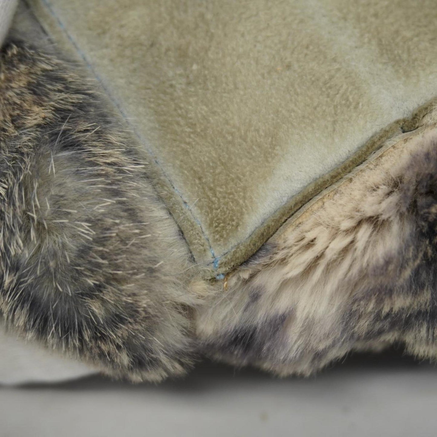 chanel tote bag fur grey ladies