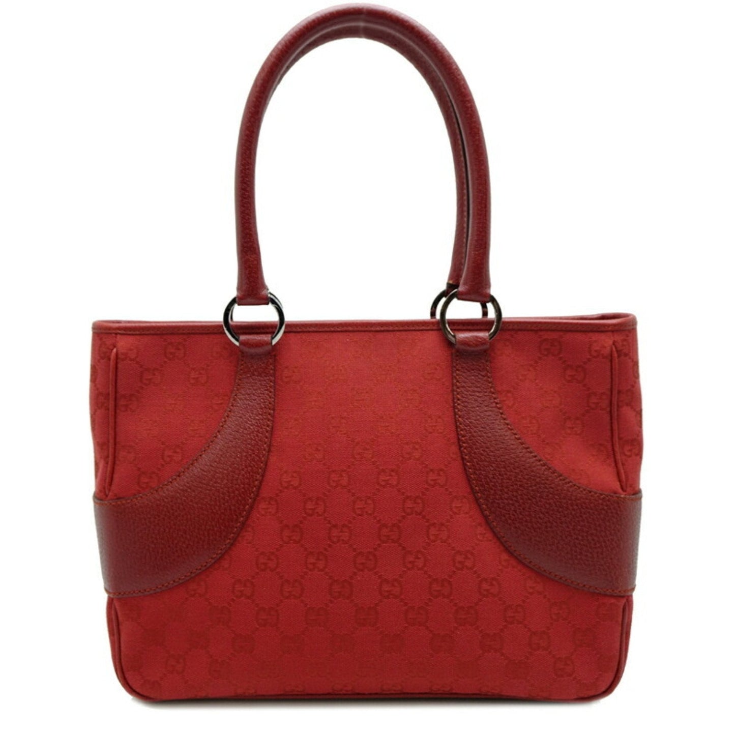 Gucci Red Color Gg Canvas Shoulder Bag Tote Bag