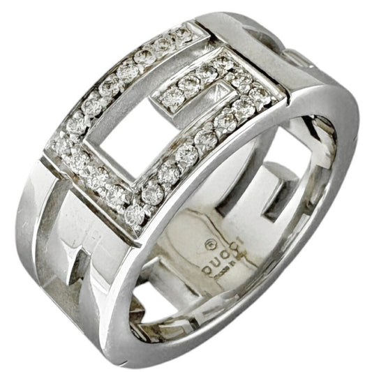 Gucci Silver White Gold (18K) Band Ring ()