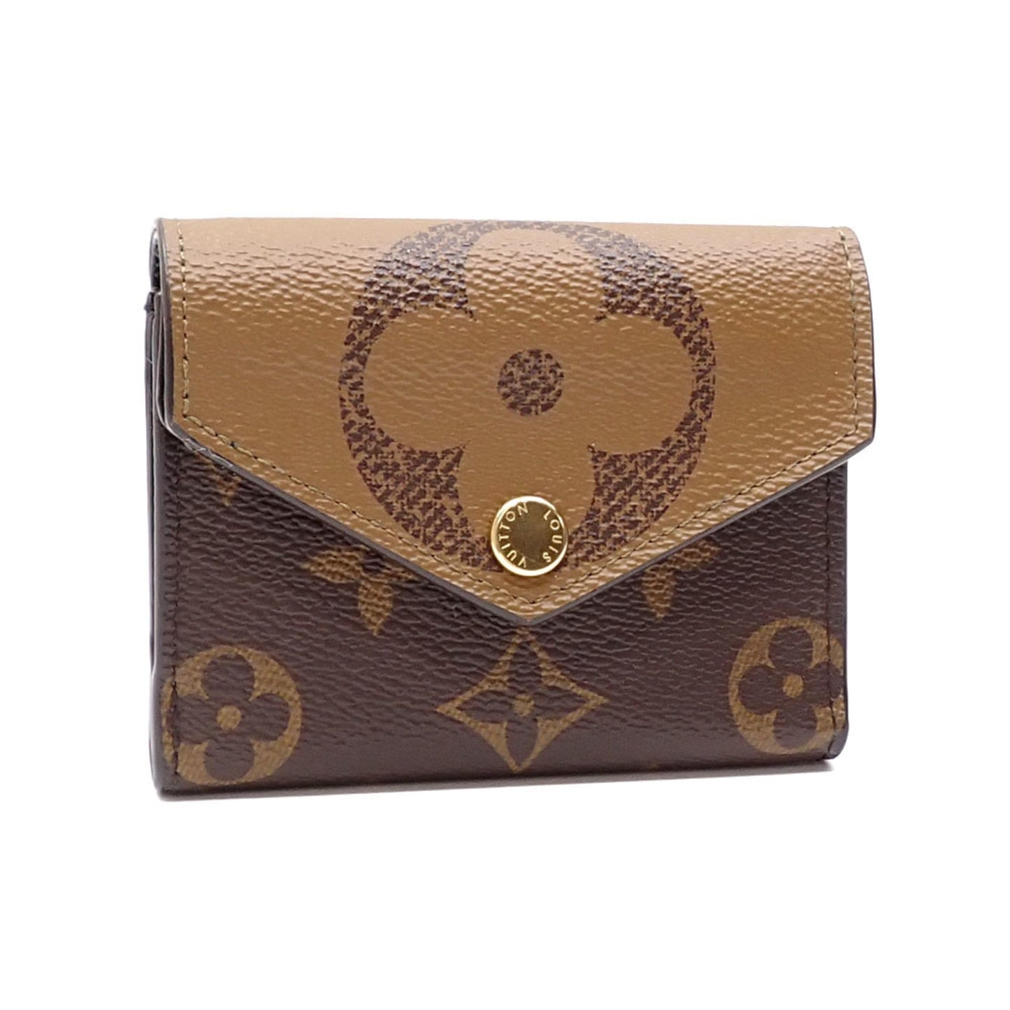 LOUIS VUITTON Trifold Wallet Monogram Giant Reverse Portefeuille Zoe Ladies M80725