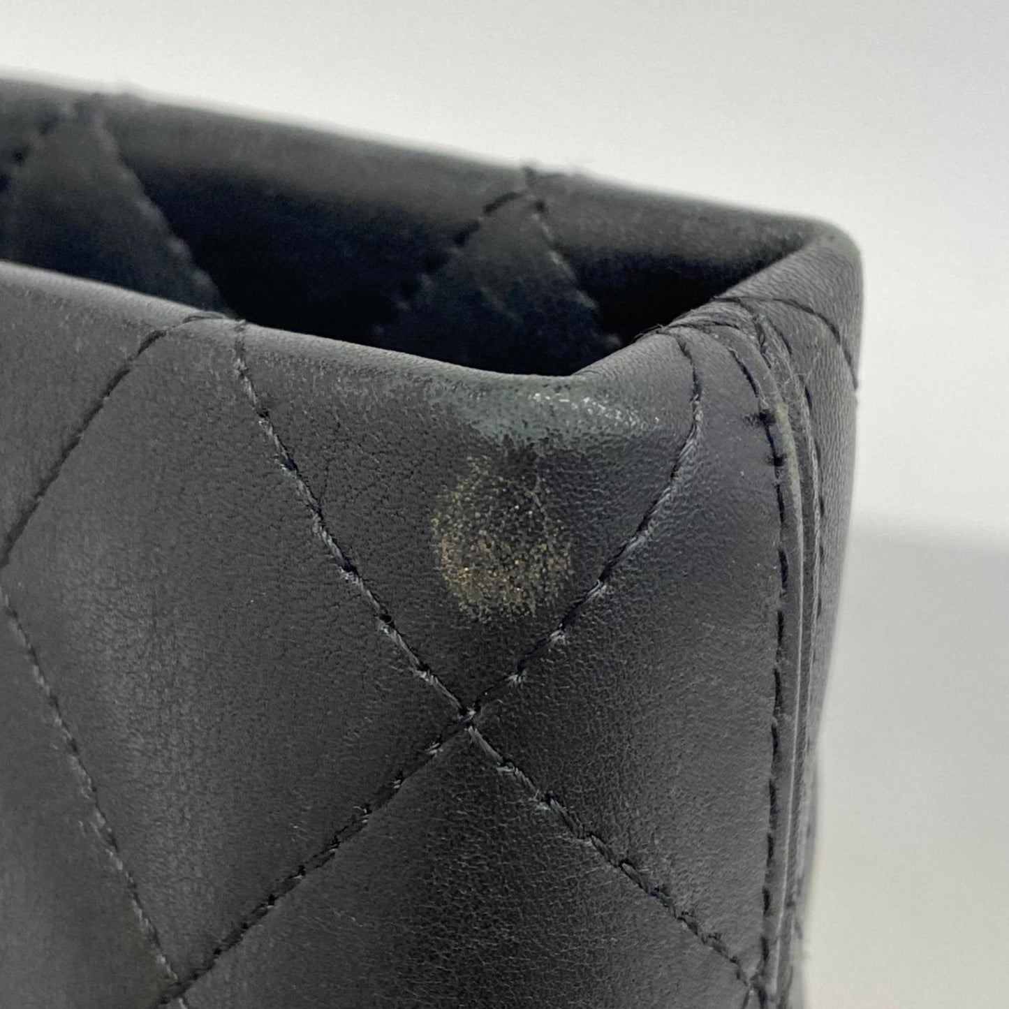 Chanel Tote Bag Cambon Lambskin Black Women's