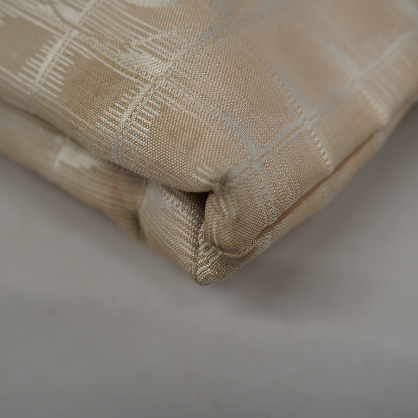 ChanelAuth  New Travel Line Women's Leather,Nylon Tote Bag Beige