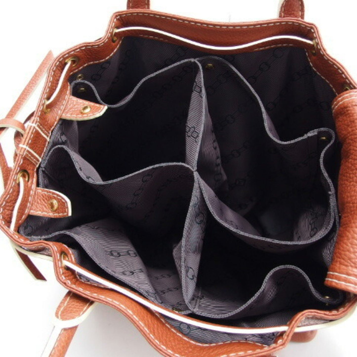 Louis Vuitton shoe bag tote Tobaco leather reddish brown