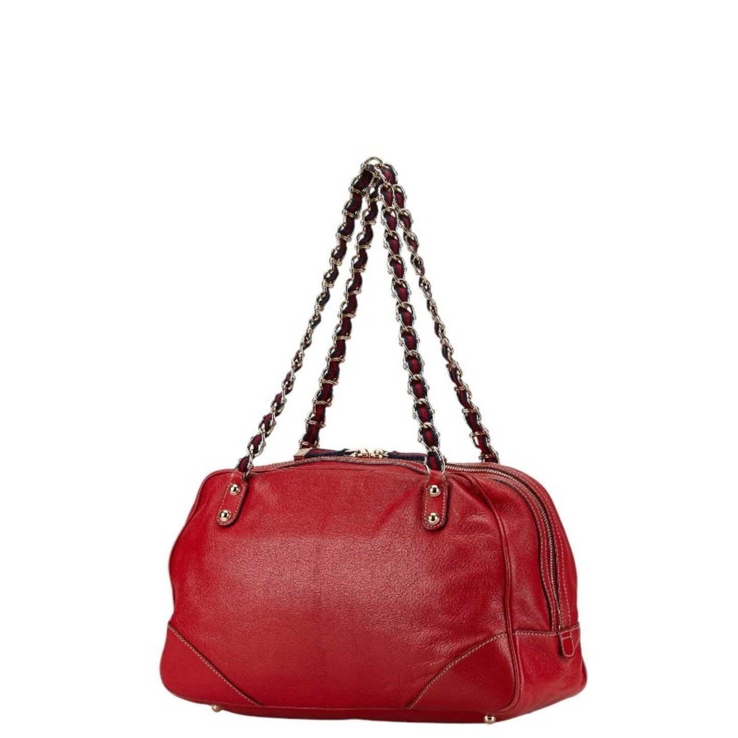 Gucci Red Color Leather Shoulder Bag