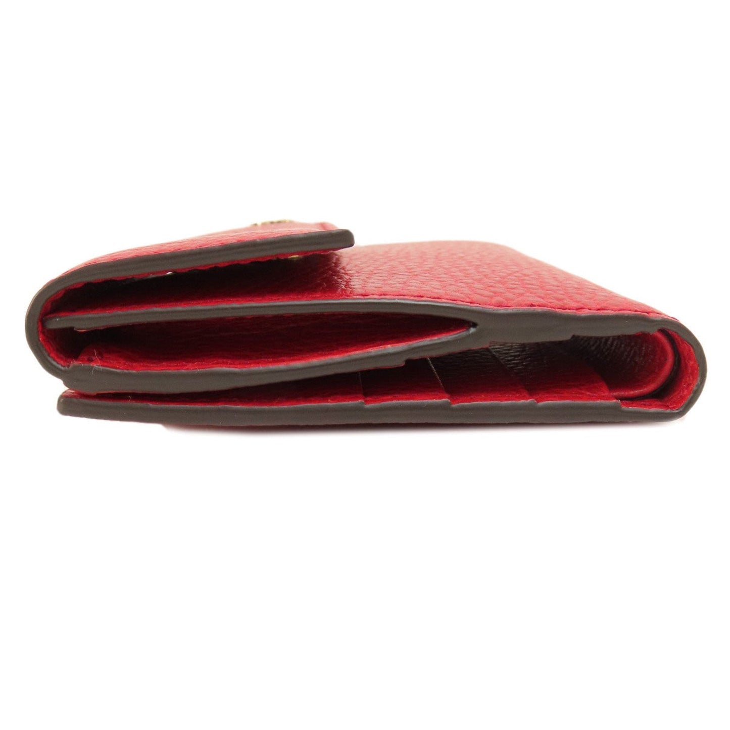 Gucci Red Color Leather Wallet (Bi-Fold)