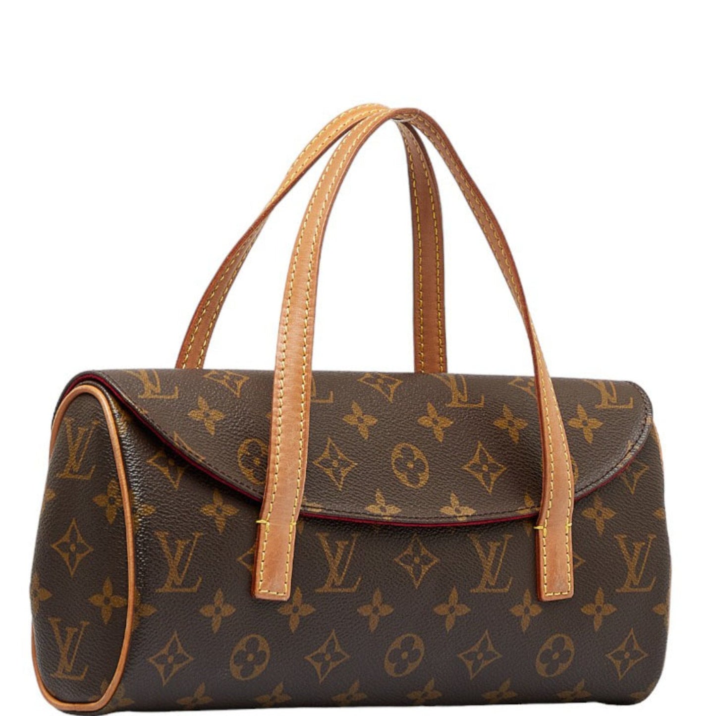 LOUIS VUITTON Monogram Sonatine Handbag M51902 Brown PVC Leather Women's
