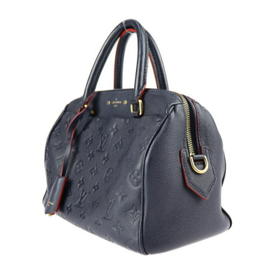 LOUIS VUITTON Speedy Bandouliere 25 Handbag M43501 Monogram Empreinte Marine Rouge Gold Hardware 2WAY Shoulder Bag Vuitton