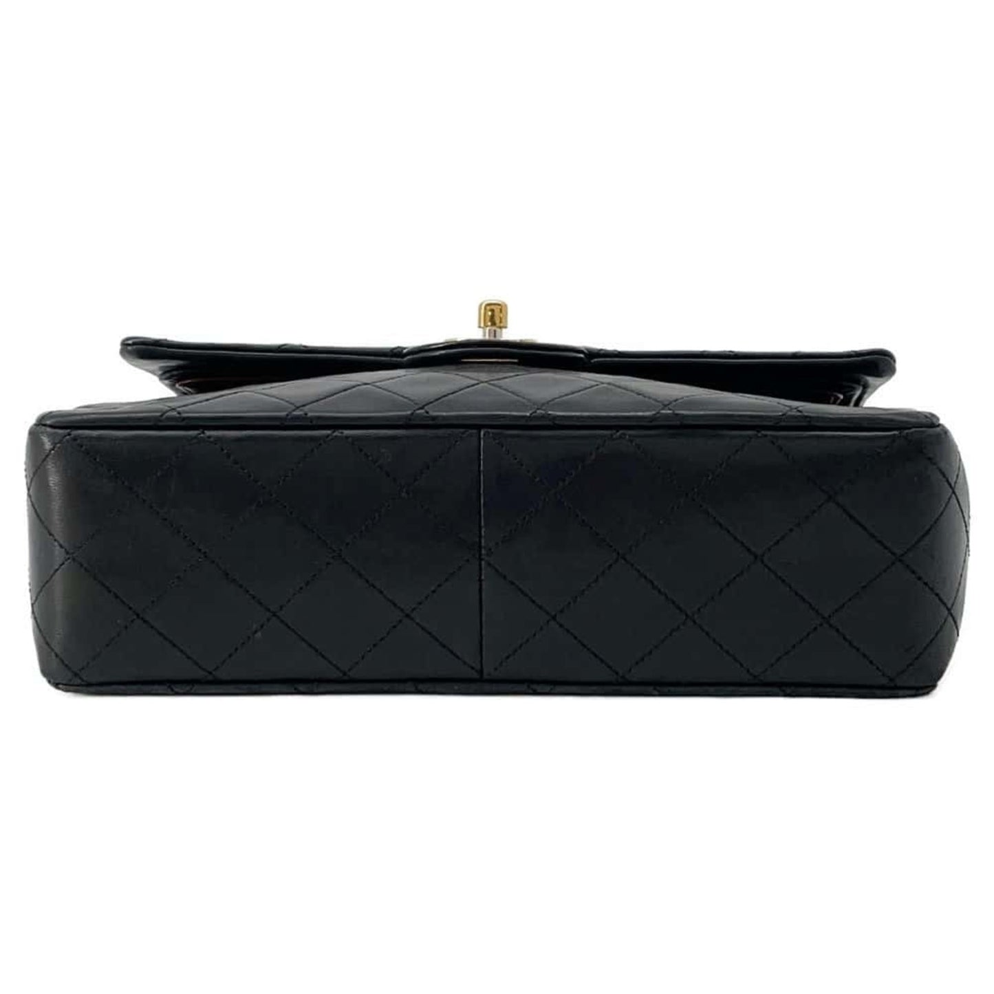 Chanel Chain Shoulder Bag Matelasse 25 Coco Mark Lambskin Double CHANEL Black