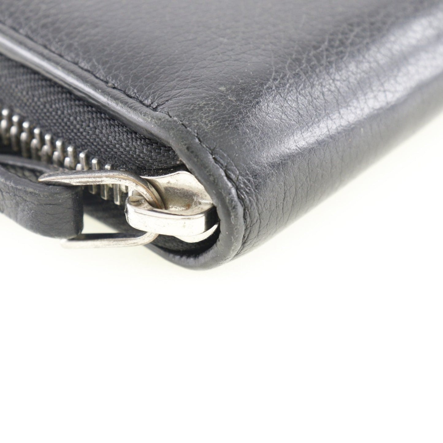 LOUIS VUITTON Portefeuille Lock Me Long Wallet Zippy Leather Black UB3168 Ladies