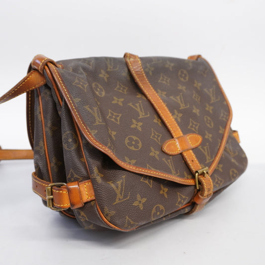 LOUIS VUITTONAuth  Monogram Saumur 30 M42256 Women's Shoulder Bag