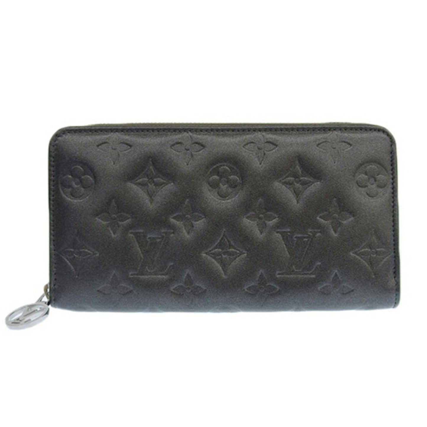 LOUIS VUITTON Monogram Zippy Long Wallet M81763 Gray Ladies