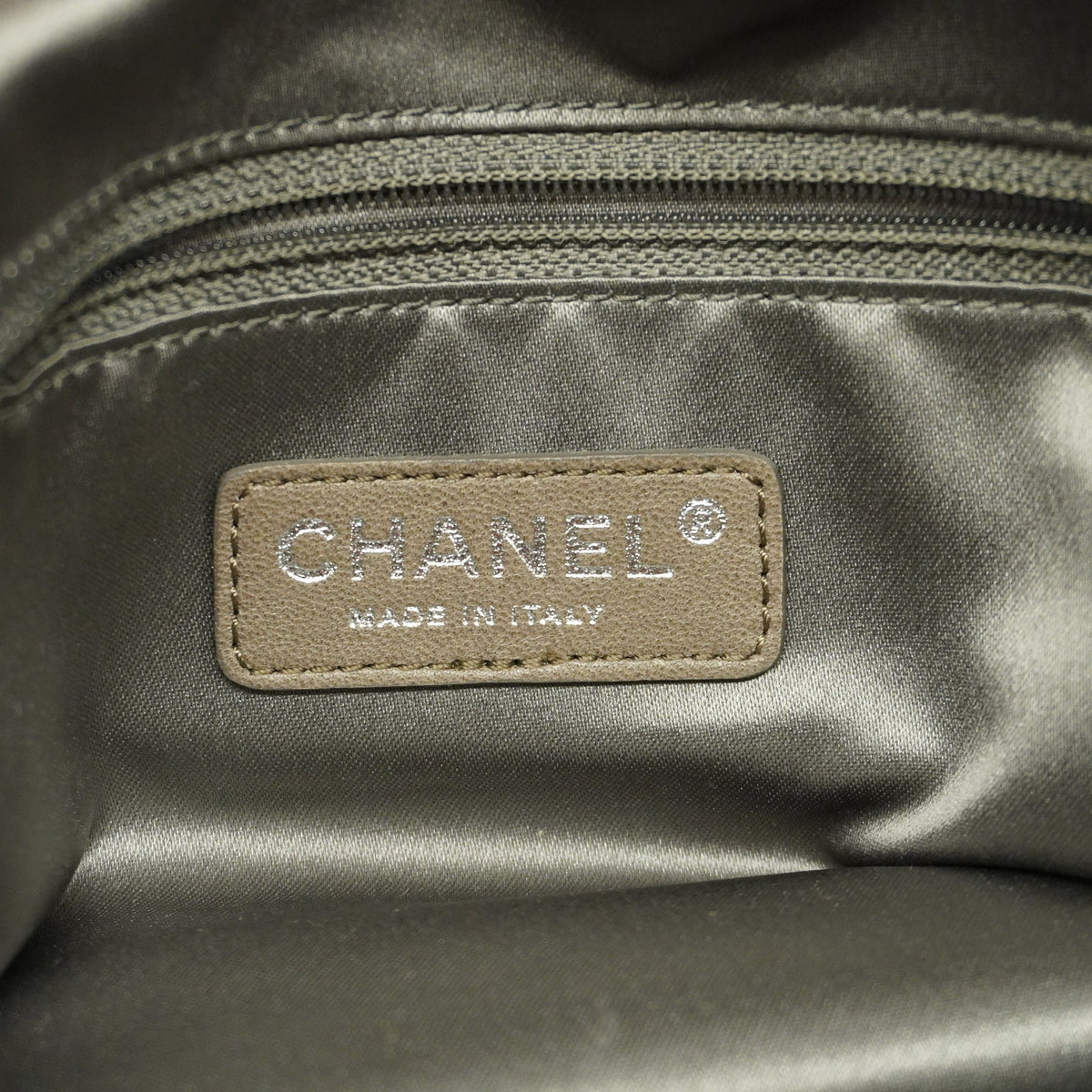 ChanelAuth  Chain Shoulder Women's Nylon Shoulder Bag Orange