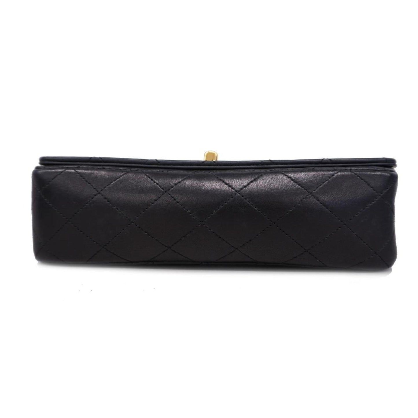 Chanel Shoulder Bag Matelasse Chain Lambskin Black Women's