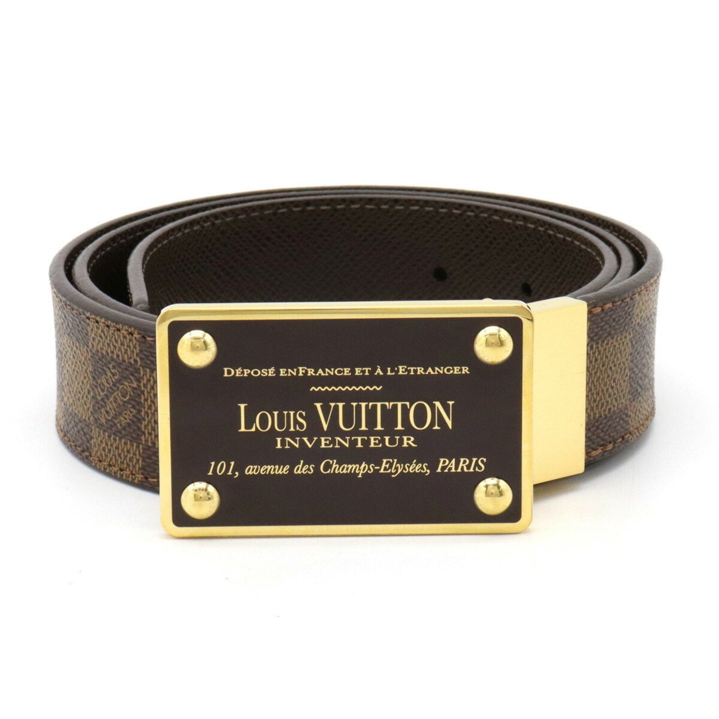 LOUIS VUITTON Damier Sainteur Enventour Belt Reversible #90 90/36 M9677U