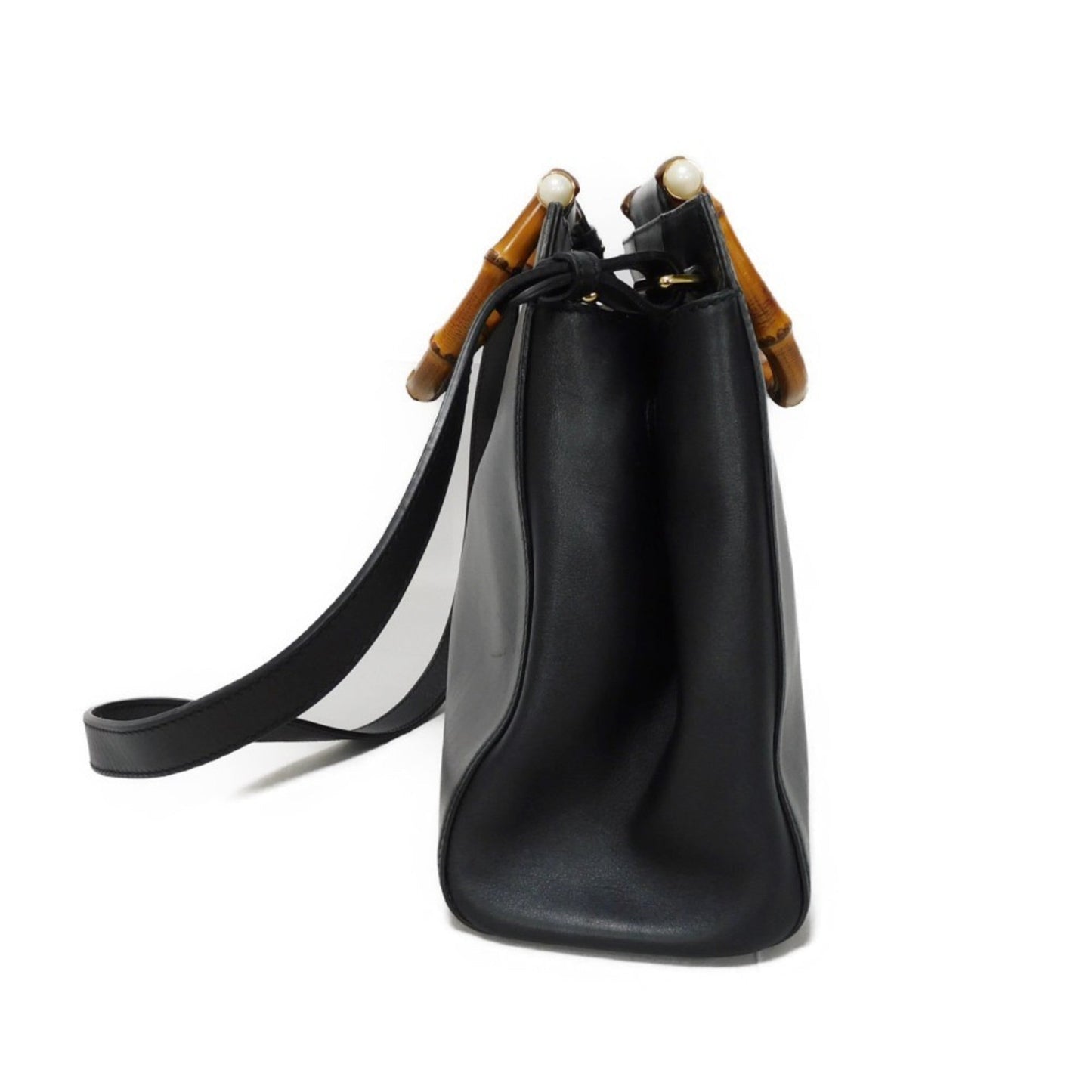 Gucci Black Leather Handbag Shoulder Bag
