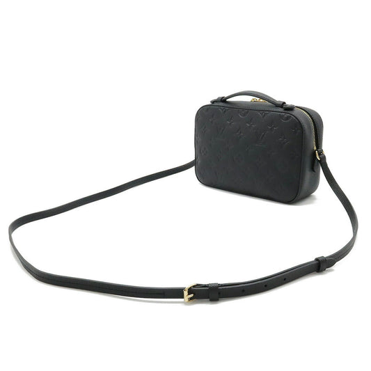 LOUIS VUITTON Monogram Empreinte Saintonges Shoulder Bag Tassel Leather Noir Black M44593