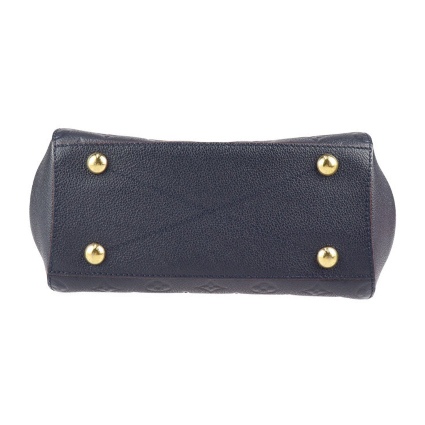 LOUIS VUITTON Montaigne BB Handbag M42747 Monogram Implant Marine Rouge Gold Hardware 2WAY Shoulder Bag