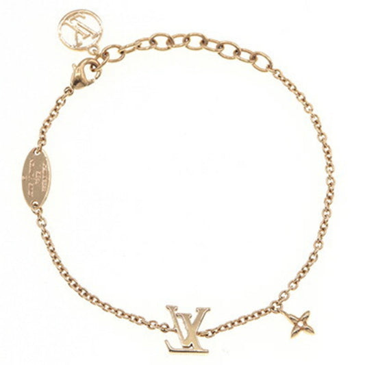 LOUIS VUITTON Bracelet LV Iconic M00587 Gold Metal Ladies Flower