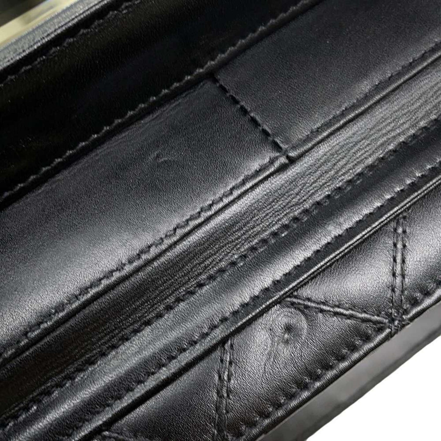 Chanel Vanity Bag Matelasse Coco Mark Bicolor Lambskin CHANEL 2way Shoulder Hand Black