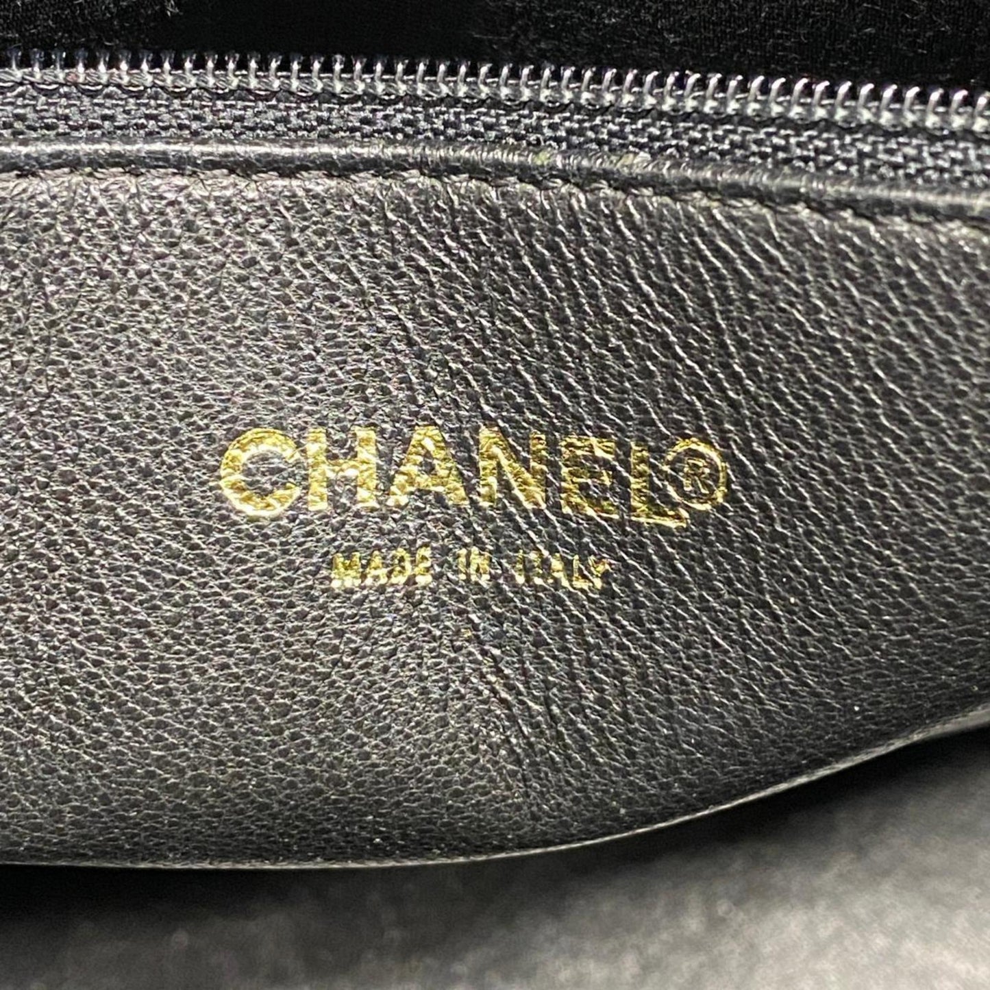 Chanel Tote Bag Reproduction Caviar Skin Black Women's