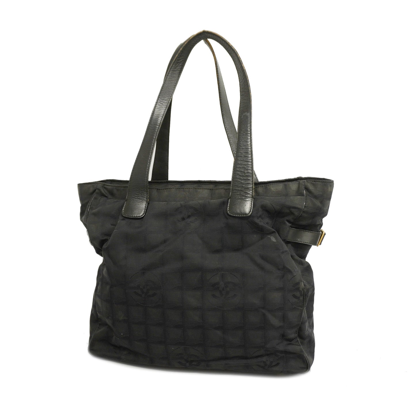 ChanelAuth  New Travel Line Tote Bag Women's Nylon Tote Bag Black