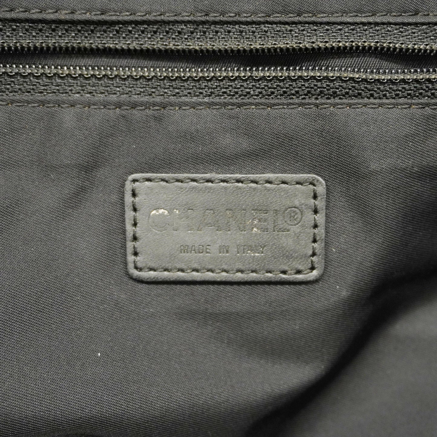 ChanelAuth  New Travel Line Women's Nylon Tote Bag Black