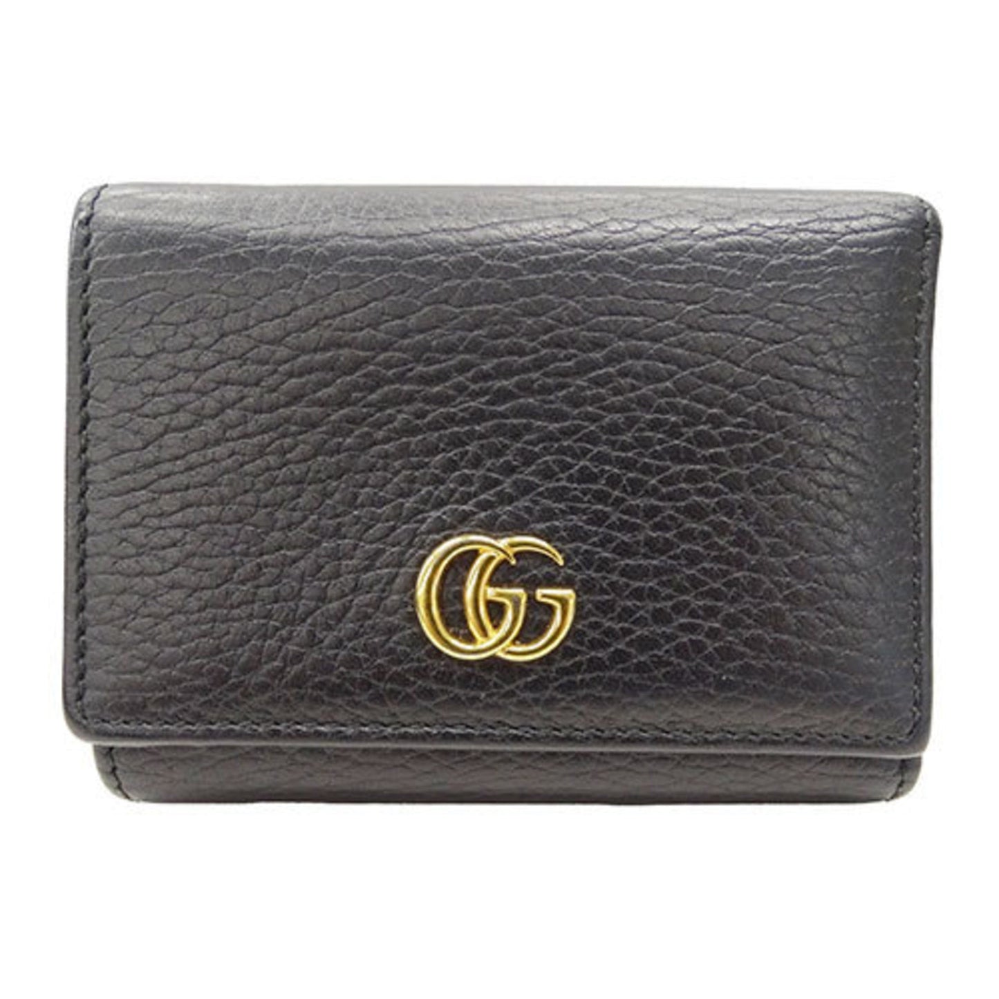 Gucci Black Leather Wallet (Tri-Fold)
