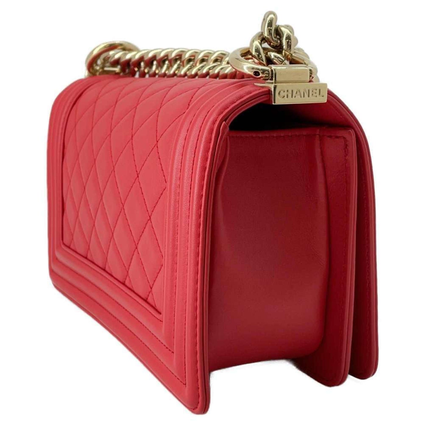 Chanel Chain Shoulder Bag Coco Mark Boy Lambskin A67085 CHANEL 2way