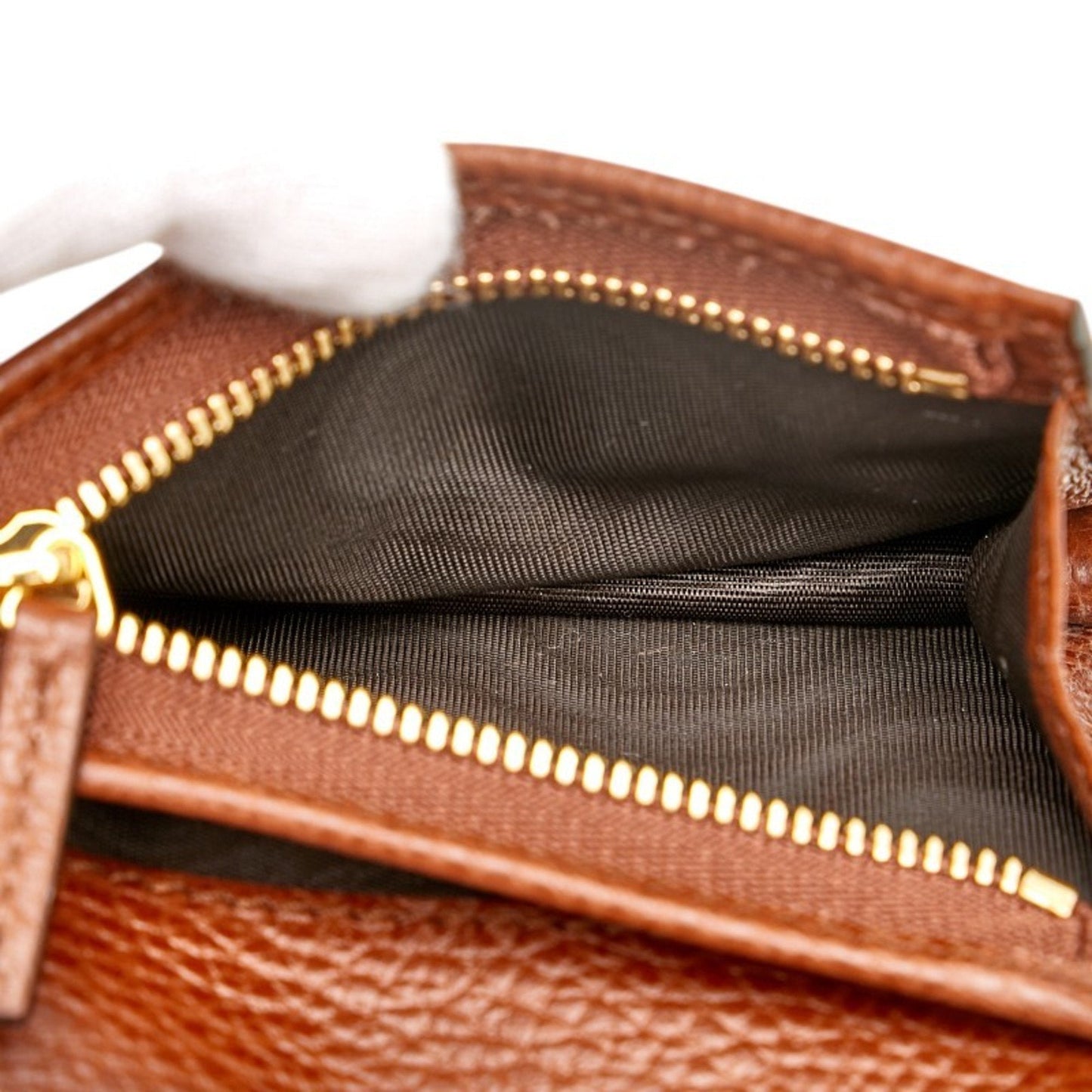 Gucci Brown Navy Denim Leather Wallet (Bi-Fold)