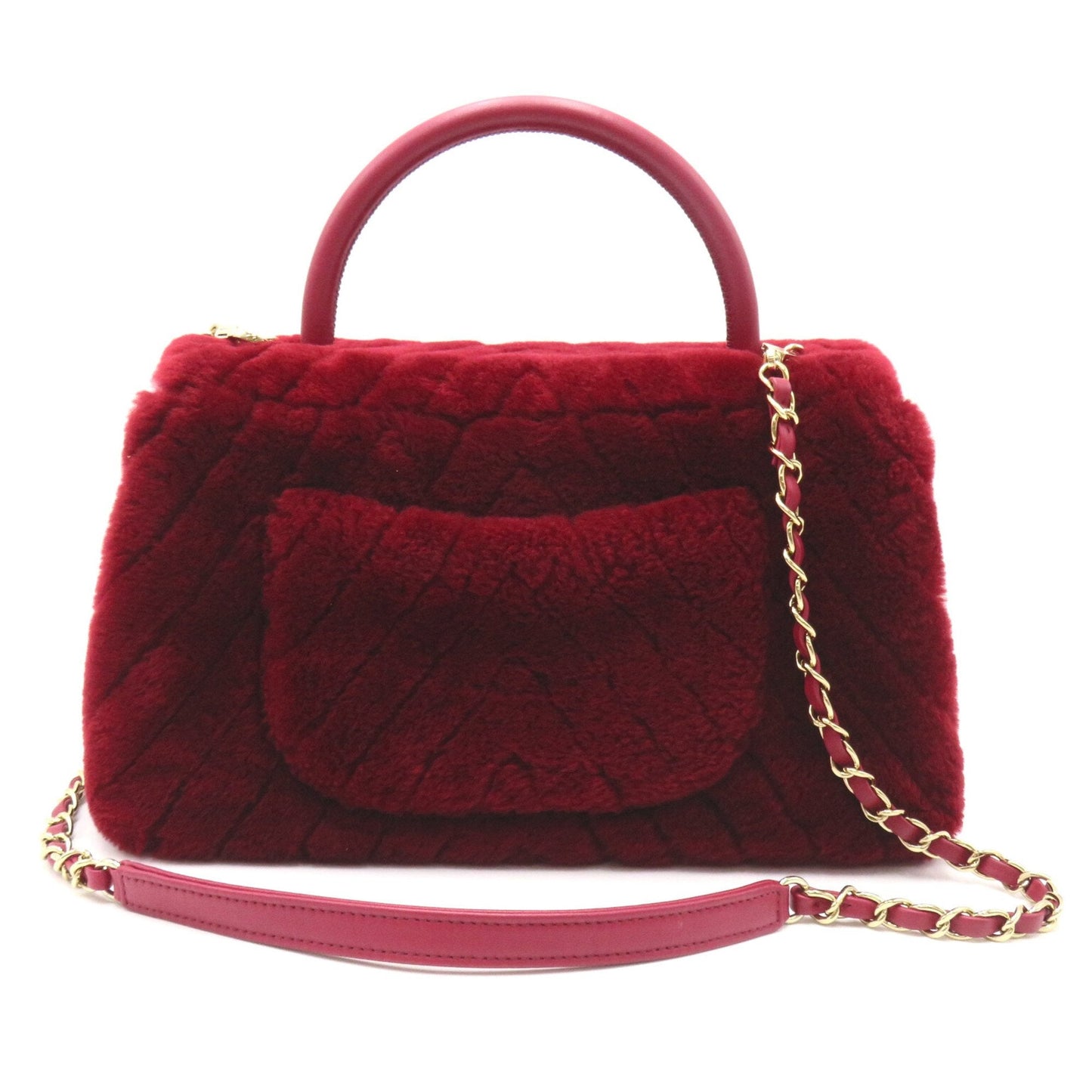 CHANEL Coco handle 2way Shoulder Bordeaux system leather AP044283