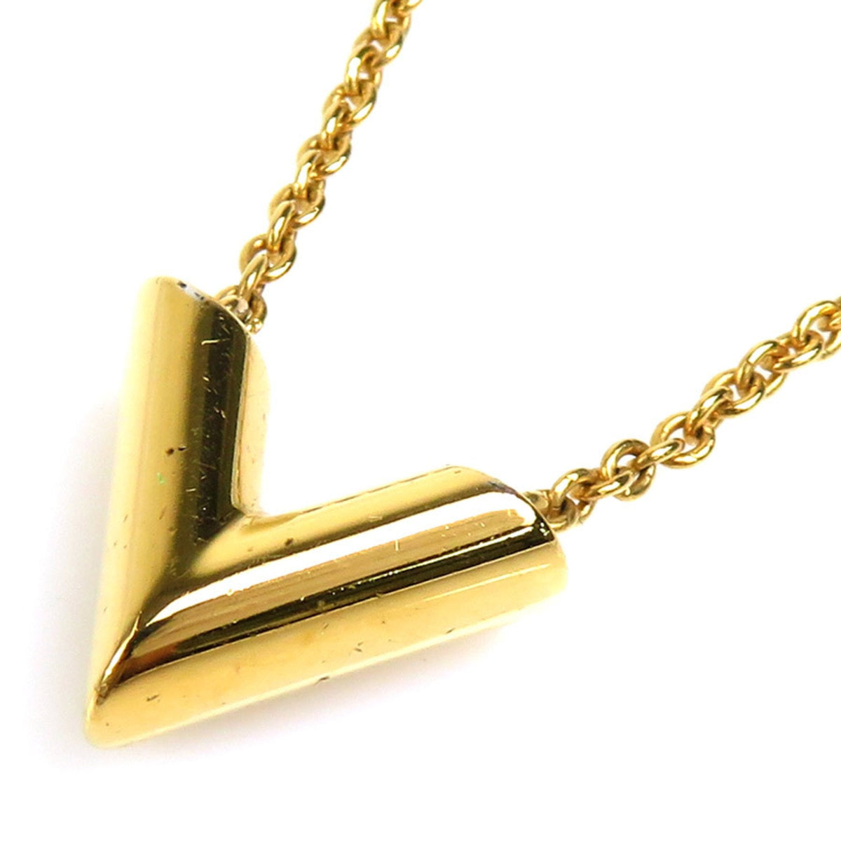 LOUIS VUITTON Necklace Essential V Metal Gold Unisex M61083